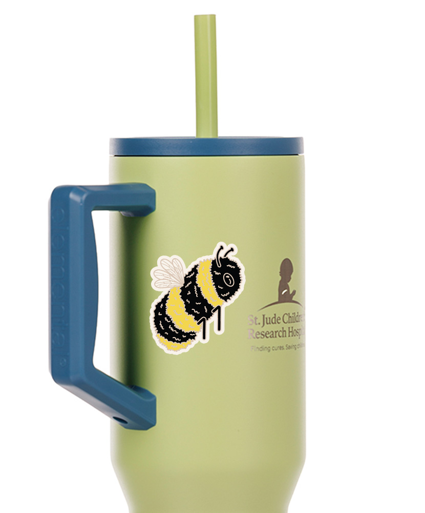 Primary image Bumble Bee 3" Vinyl Sticker - St. Jude Patient Art Ty